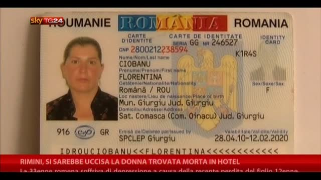 Rimini, si sarebbe uccisa la donna trovata morta in hotel