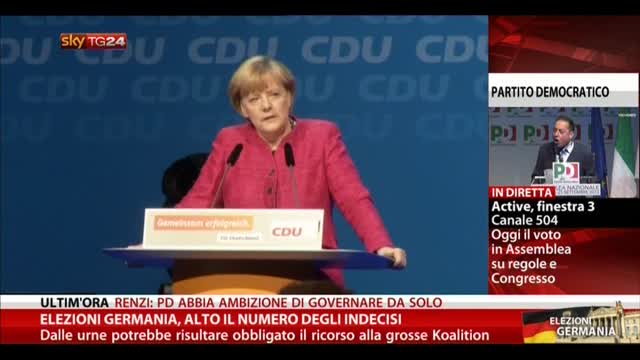 Elezioni Germania, Merkel: il voto per benessere del Paese