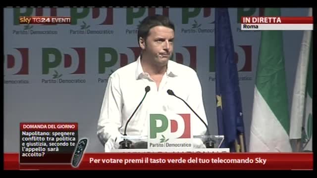 Assemblea Nazionale PD, l'intervento di Matteo Renzi
