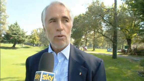 Il presidente del Coni Malagò agli Open d'Italia di golf