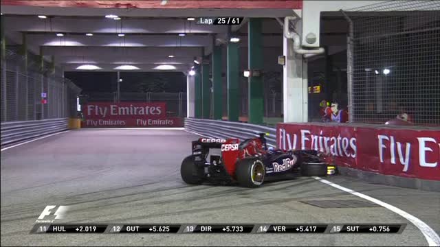 F1, Ricciardo: l'incidente in curva