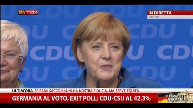 Germania al voto, Merkel: è stato un risultato eccellente