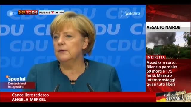 Germania, Merkel apre a ingresso SPD nel Governo
