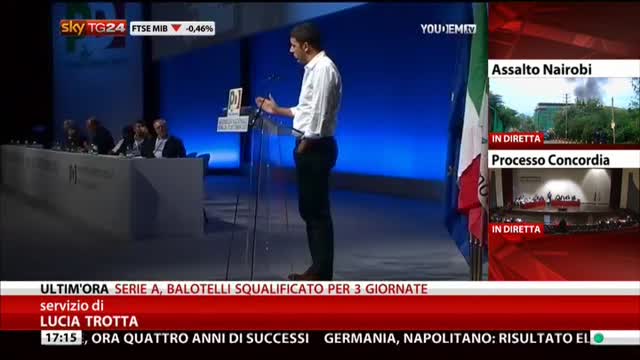Pd, Renzi all'attacco dopo l'assemblea del suo partito