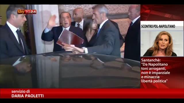 Berlusconi, Pdl a Napolitano: realistico parlare di Golpe