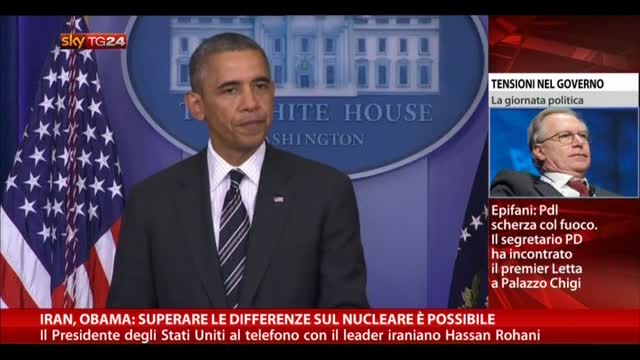 Iran, Obama: superare differenze su nucleare è possibile