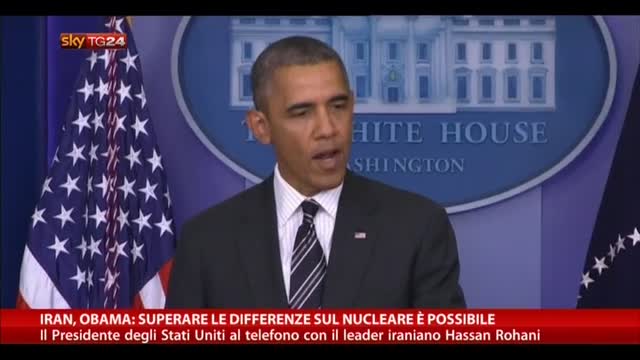 Obama: superare le differenze sul nucleare è possibile