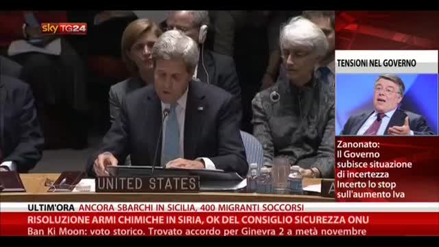 Risoluzione armi chimiche Siria, ok consiglio sicurezza Onu