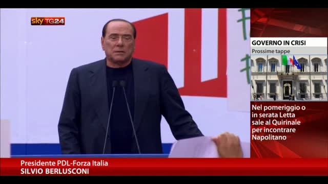 Berlusconi: il Pd ha sempre ribaltato la realtà