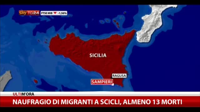 Naufragio migranti a Scicli, il sindaco: 13 vittime