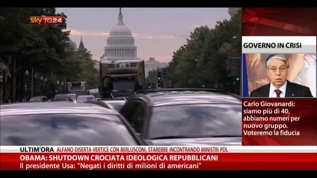 Obama: "Shutdown, una crociata ideologica dei Repubblicani"