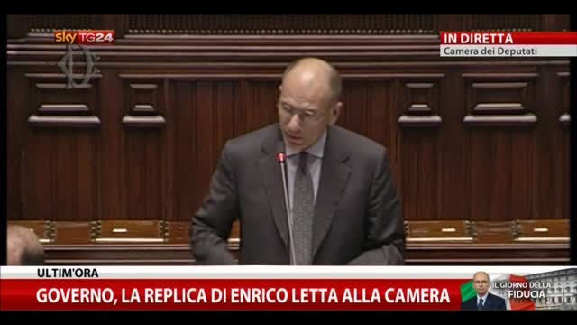 Governo, la replica di Enrico Letta alla Camera