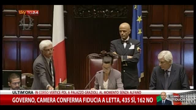 Governo, Camera conferma fiducia a Letta: 435 sì, 162 no