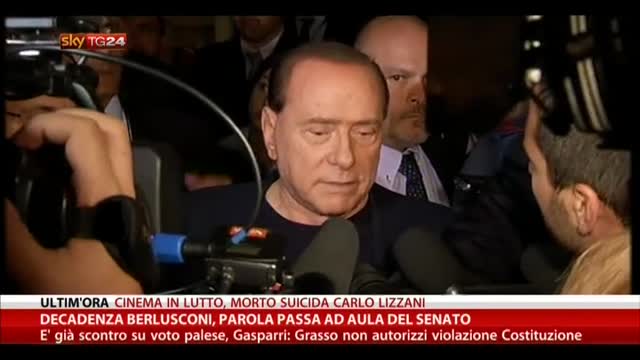 Decadenza Berlusconi, parola passa ad aula del Senato