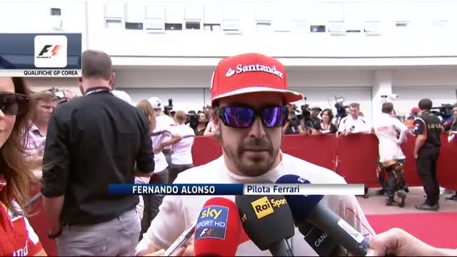 GP Corea, Alonso dopo la pole: "Il podio resta l'obiettivo"