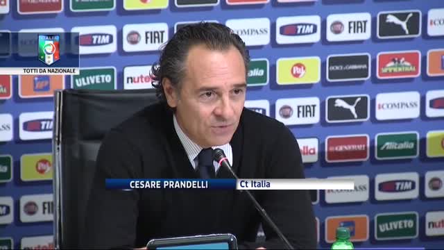 Italia, Prandelli: "Totti da nazionale"
