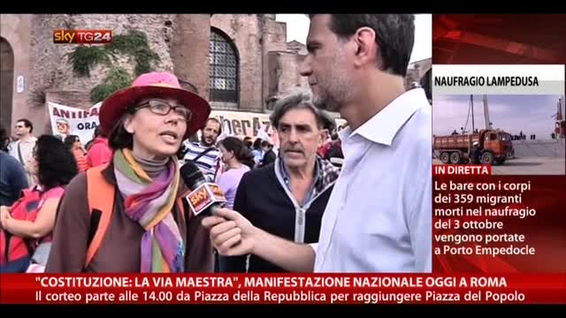 Costituzione, Manifestazione Roma: la voce dei partecipanti
