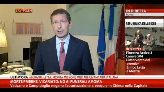 Morte Priebke, Marino:Roma non accetterà esequie e sepoltura