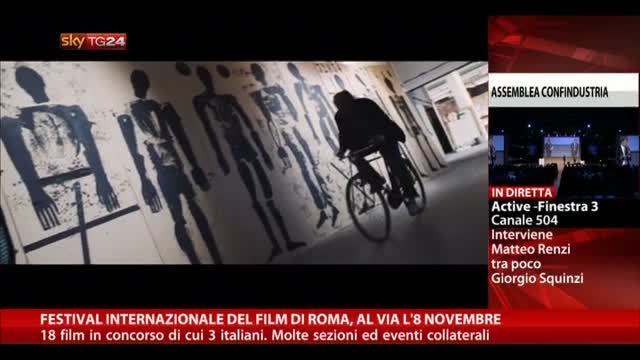 Festival Internazionale del Film di Roma,al via l'8 novembre