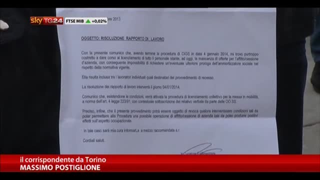 Torino, lettere licenziamento per 999 lavoratori De Tomaso