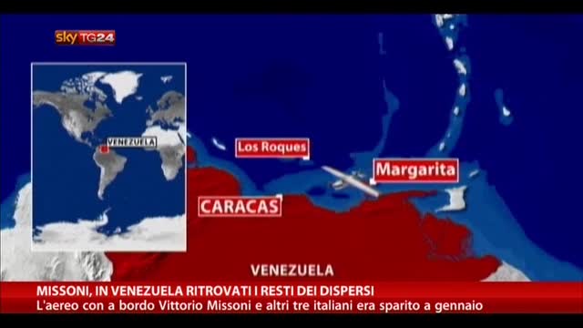 Missoni, in Venezuela ritrovati i resti dei dispersi
