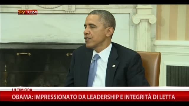 Obama: "Italia è stato un partner molto forte"