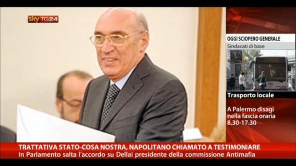 Trattativa Stato-Mafia, Napolitano chiamato a testimoniare
