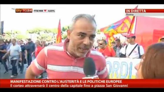 Manifestazione Roma, il commento di un lavoratore