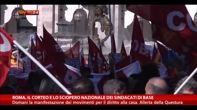 Roma, corteo e sciopero nazionale dei sindacati di base