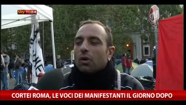 Roma, la voce dei manifestanti il giorno dopo i cortei