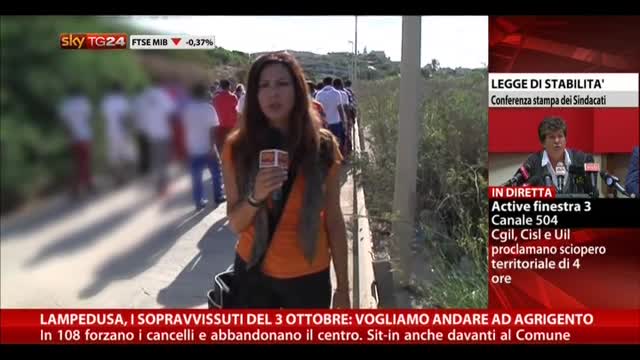 Lampedusa, i sopravvissuti: vogliamo andare ad Agrigento