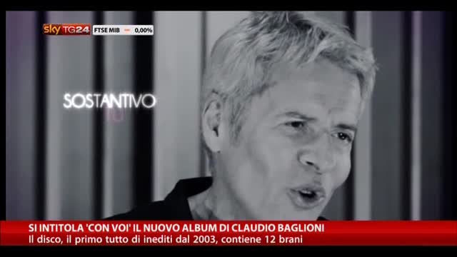 "Con voi", il titolo del nuovo album di Claudio Baglioni