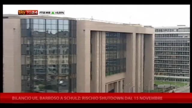 Bilancio UE, Barroso a Shulz:rischio Shutdown da 14 novembre