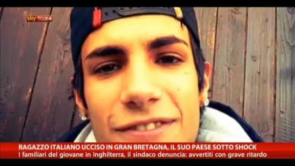 Ragazzo italiano ucciso in UK. Il suo paese sotto shock