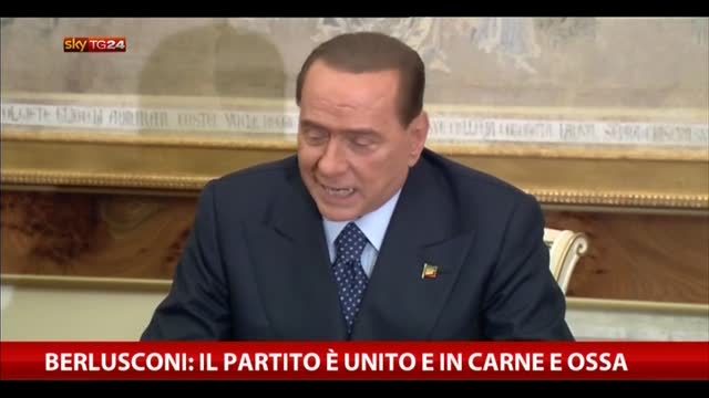Berlusconi, il partito è unito e in carne e ossa