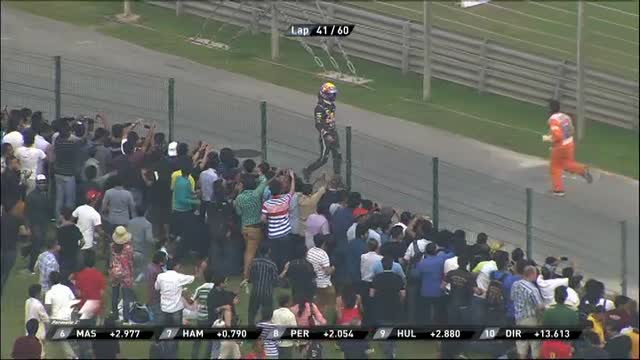 GP India, Webber se ne va in scooter