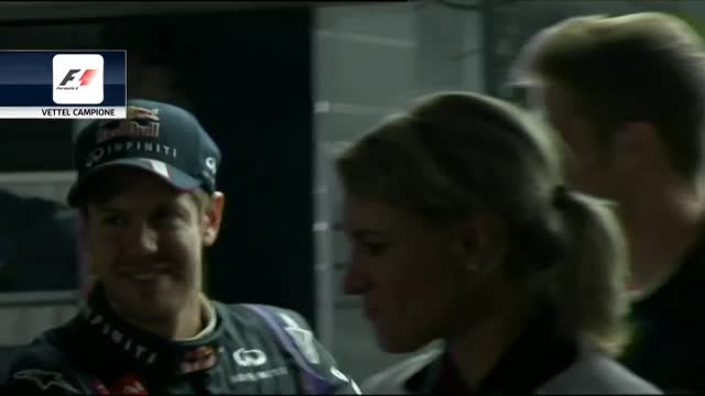 Vettel, festa da campione del Mondo... Per la quarta volta