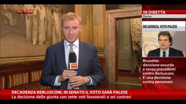 Decadenza Berlusconi, 7 voti favorevoli e 6 contrari