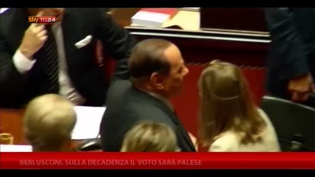 Berlusconi, sulla decadenza il voto sarà palese