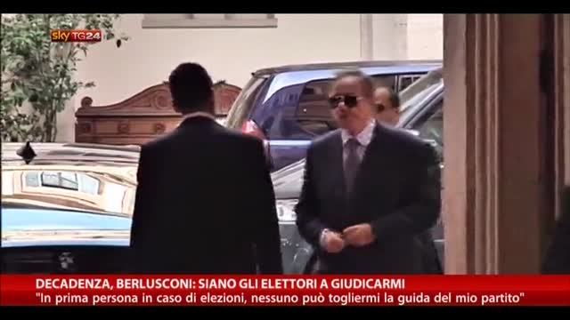 Decadenza, Berlusconi: Siano gli elettori a giudicarmi