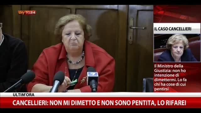 Caso Ligresti, conferenza stampa Cancellieri