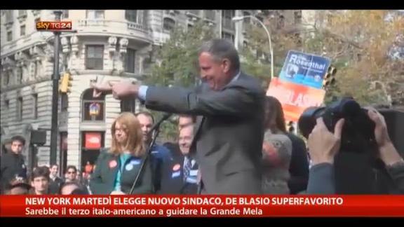 New York martedì elegge nuovo sindaco, De Blasio favorito