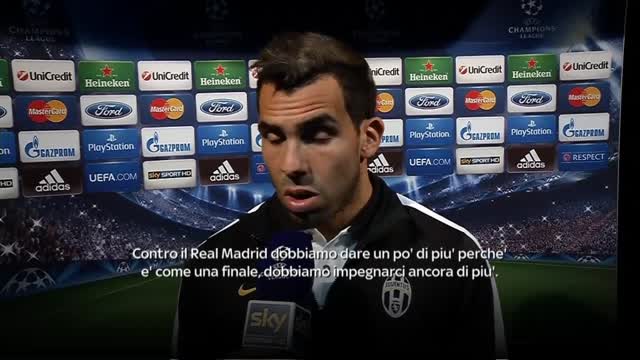 Tevez: "Juve-Real è come una finale. Dobbiamo dare di più"