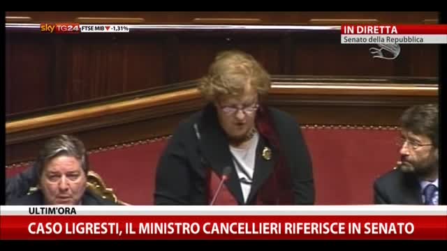 Caso Ligresti, il Ministro Cancellieri riferisce in Senato