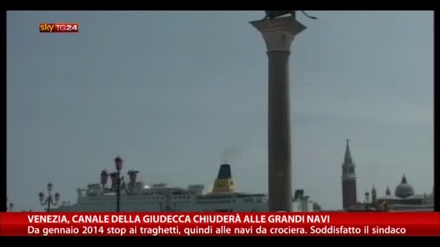 Venezia, canale della Giudecca chiuderà alle grandi navi