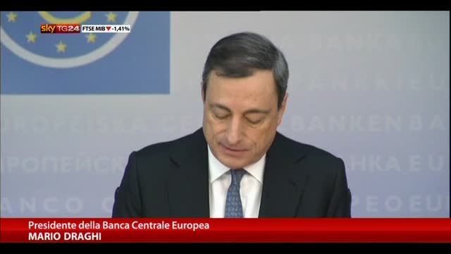 La BCE taglia i tassi da 0,50% a 0,25%: è minimo storico