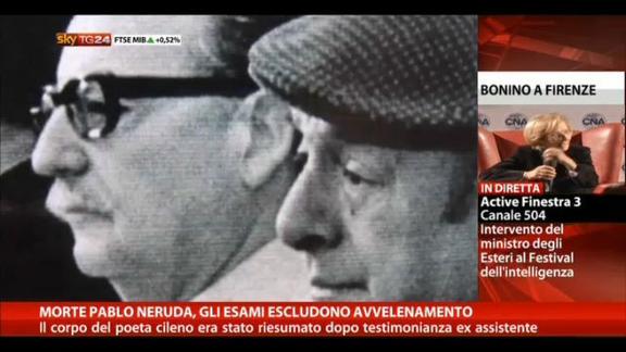 Morte Pablo Neruda, gli esami escludono l'avvelenamento