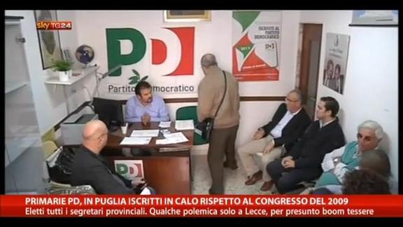 Primarie Pd, in Puglia iscritti in calo rispetto a 2009