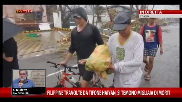 Filippine travolte da Haiyan, si temono migliaia di morti