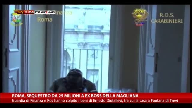 Roma, sequestro da 25 milioni a ex boss della Magliana
